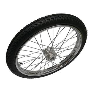 Roues <span class=keywords><strong>de</strong></span> chariot <span class=keywords><strong>de</strong></span> haute qualité 2.50-18 en caoutchouc <span class=keywords><strong>pneumatique</strong></span> avec moyeu en alliage d'aluminium pour chariot à chevaux - Product Image 3
