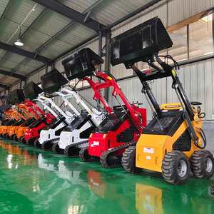 मिनी लोडर स्थायी प्रकार की इंजीनियरिंग मशीनरी 200 किलोग्राम 300 किलोग्राम ट्रैक स्किड स्टीड लोडर - Product Image 5