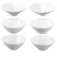 Gros bols blancs grands Offre Spéciale gros bol de soupe de service coréen japonais ramen mélamine ramen bol vaisselle