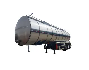 Aluminium Alloy 4000L/4500L 3 Axles Oil/ Diesel/Fuel Truck Tanker Semi Trailer