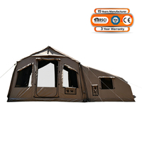 Tente de camping imperméable TOURUS, spécialiste de l'extérieur, quatre saisons, double couche, 6-8 personnes, portable, installation facile, homologuée CE TUV