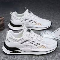 Chaussures de sport pour hommes, nouvelles chaussures d'été en maille respirante, chaussures de sport à semelles épaisses, chaussures de course rembourrées