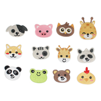 Parche Bordado de Animales Adorables de YONGZHU, Parche Termoadhesivo para Decoración de Ropa, Parche de Tela Autoadhesivo con Dibujos Animados