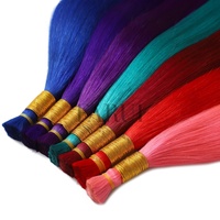 Cheveux humains en vrac directement de l'usine, sans trame, 100% Remy, pour tressage, cuticules alignées, cheveux colorés en vrac, vente en gros