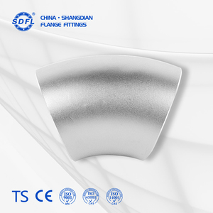 Трубопроводные фитинги из нержавеющей стали 304/316, бесшовные, под приварку, отвод 45 градусов, DIN 2616 SCH40, для высокого давления - Product Image 1