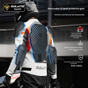 Combinaison de course moto d'hiver Sulaite, ensemble de combinaison de conduite à manches longues, anti-chute, chaude, imperméable, fabriquée en Chine, équipement de motocycliste - Product Image 4