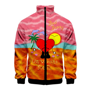 Chaquetas Fitspi Bad Bunny, Ropa Urbana Harajuku, Abrigos Hip Hop, Sudaderas con Capucha, Impresión 3D, Un Verano Sin Ti, Chaquetas de Béisbol - Product Image 2