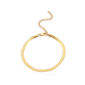 Chaîne de cheville en acier inoxydable or argent chaîne de cheville étendue 4mm hip-hop pour femmes - Product Image 3