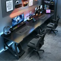 Bureau double pour 2 personnes, idéal pour le télétravail, le gaming et l'étude – Vente directe usine, OEM, ODM, tailles personnalisées, commandes en gros