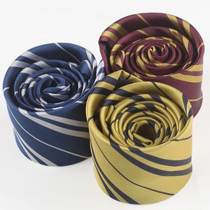 Diseño Simple 6cm Corbata para hombre Rayas <span class=keywords><strong>Harry</strong></span> <span class=keywords><strong>Pott</strong></span> Venta al por mayor Corbatas 100% Poliéster Jacquard Corbatas a rayas - Product Image 3