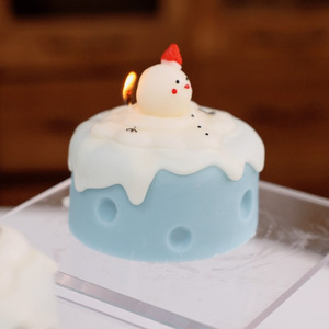 Vela Aromática con Forma de Muñeco de Nieve, Postre de Frutas, Figura Decorativa, Bougie Aromático para Minoristas Navideños, Marca Privada, Certificado MSDS - Product Image 3