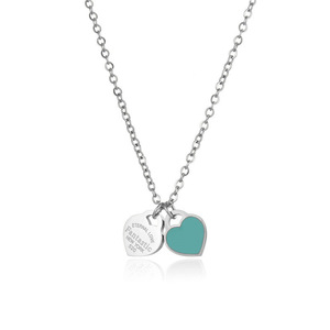 2025 nuovo arrivo Love Heart san valentino collana pendente in acciaio inox collana da donna - Product Image 6