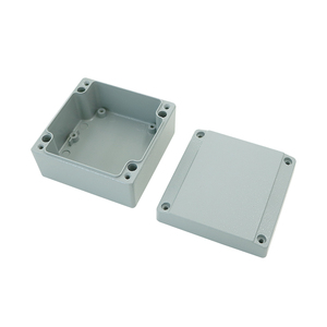 Boîtier <span class=keywords><strong>de</strong></span> <span class=keywords><strong>jonction</strong></span> étanche pour extérieur en aluminium moulé sous pression SZOMK 100x100x60mm, boîte à câbles - Product Image 1