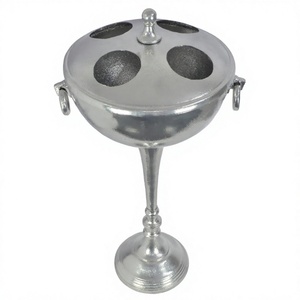 4 Champagne Bottle Stand Pillar Portable Cast Aluminium Large Floor Display <b>Freestanding</b> Wine Chiller Beer Ice Bucket For <b>Bars</b> - Product Image 1