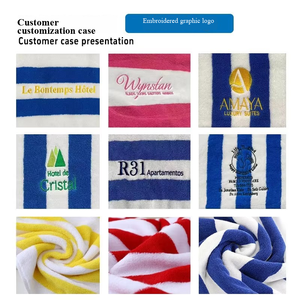 Serviettes <span class=keywords><strong>de</strong></span> plage rayées Cabana <span class=keywords><strong>de</strong></span> haute qualité 75*150CM, 100% coton, rayures bleues, <span class=keywords><strong>serviette</strong></span> <span class=keywords><strong>de</strong></span> piscine, <span class=keywords><strong>serviette</strong></span> <span class=keywords><strong>de</strong></span> piscine d'hôtel - Product Image 6