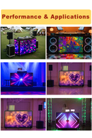 Pantalla LED Portátil para Cabina de DJ con Ruedas, Pantalla LED de Alta Definición para Fiestas, Espectáculos y Configuración de Escenarios de DJ en Vivo