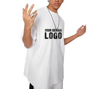 Camiseta de Hombre de Alta Calidad, Personalizada, con Hombros Caídos, Color Sólido, Talla Grande, al por Mayor, OEM, Media Manga, Camisetas de Hombre de Talla Grande - Product Image 1