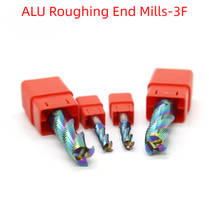 Fresa de desbaste de aluminio de 3 filos sin recubrimiento de carburo sólido para fresado CNC de alta velocidad - Product Image 4
