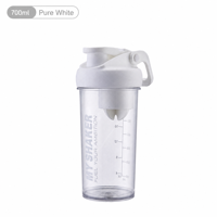 Bouteille shaker personnalisée, gobelet à protéines portable personnalisé, shaker anti-fuite avec couvercle rabattable pour la salle de sport, contenant promotionnel pour boissons de marque