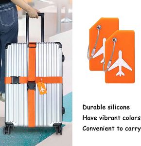 Quickly Spot Silicone Luggage Identifier <b>Tags</b>, Travel Essentials Accessories <b>Name</b> <b>Tags</b> for Backpacks, Suitcases, Baggage - Product Image 2