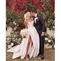 Robe de mariée sexy à perles, grande taille, pour femmes, pour les mariées