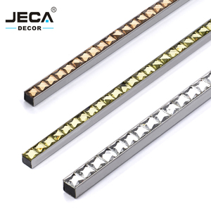 Phật sơn nhà máy jeca mẫu miễn phí thiết kế hiện đại 304 thép không gỉ gạch TRIM Glass Kim Cương Trang trí cho phòng tắm - Product Image 1