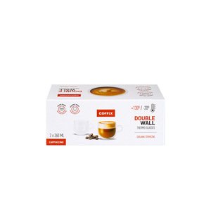 Verres thermiques à double paroi avec poignée, lot de 2, 260 ml, tasses à café isolées résistantes à la chaleur, mugs en verre transparent réutilisables - Product Image 2