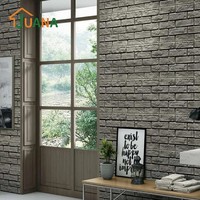 Panneaux muraux en pierre artificielle PU pour décoration intérieure et extérieure, résistants au feu et aux moisissures, en mousse PU, pour la décoration des murs des centres commerciaux