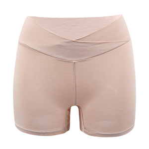 Culotte <span class=keywords><strong>de</strong></span> <span class=keywords><strong>grossesse</strong></span> taille mi-haute en coton super extensible, shorty post-partum, culotte boxer à couvrance totale <span class=keywords><strong>pour</strong></span> la maternité - Product Image 1