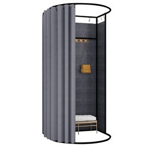 Vestidor de vestuario emergente portátil móvil/estante de exhibición sala de montaje portátil <span class=keywords><strong>para</strong></span> ropa - Product Image 4