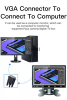 Taşınabilir Mini 7 inç IPS dokunmatik ekran paneli 1024x600 Full HD HD ve MI oyun monitörü PC ekran için ahududu Pi kamyon RV römork