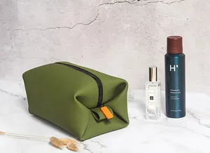 Tas Perlengkapan Mandi Tahan Air Mewah Tas Travel Pria Kantong Silikon Tas Kosmetik Makeup Mode