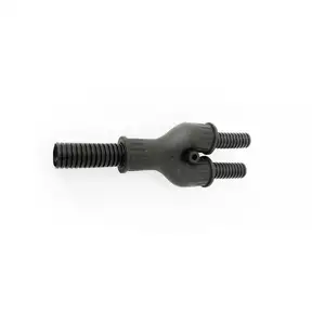 Conector de borracha wzumer, conector de 3 vias em forma de y flexível