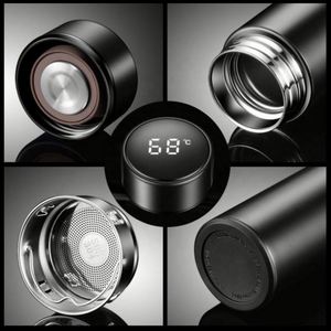 Bouteille isotherme personnalisée avec logo, 500 ml, tasse thermique, flacons sous vide, acier inoxydable, thermos cadeau, bouteille d'eau intelligente avec affichage de la température LED - Product Image 2