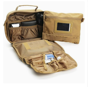 DFWB03 Outdoor duty <b>men</b> travel portable <b>toilet</b> wash <b>bags</b> OEM ODM with your marks logo Black khaki green - Product Image 5