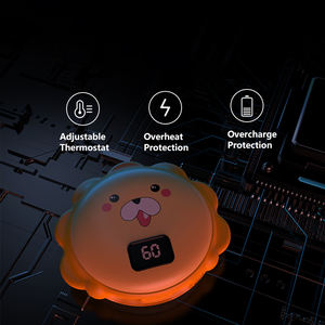 Adedi 50 USB eller taşınabilir 10000mAh dijital ekran şarj edilebilir el ısıtıcısı kadınlar için güç banka ile bebek çocuk - Product Image 2