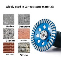 Disque de meulage diamanté PMS 125/150/180 mm de diamètre pour meuleuse d'angle, pour sols en béton et granit