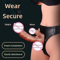 Vibromasseur Dildo en Silicone Souple et Portable avec Design de Pénis Réaliste de Grande Taille pour Couples Lesbiens et Femmes Adultes