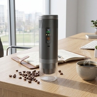 Machine à café portable à grande capacité, chauffante, alimentée par USB et batterie, pour le bureau, idéale pour le réveil matinal.