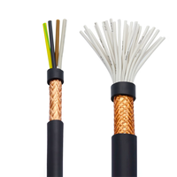 Fil de signal blindé flexible multicœur, câble blindé RVVP 2/3/4/5/6/7/8/10 conducteurs Câble de contrôle isolé en PVC et cuivre nu