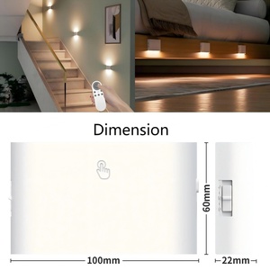 Lámpara Nocturna LED Regulable CCT de Diseño Moderno con Control Remoto Inteligente, Montaje Magnético en Pared, Cuerpo de ABS, Precio de Fábrica - Product Image 5