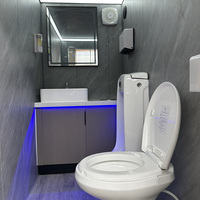 2 Kamar Mandi Kabin Berbayar, Toilet VIP, Kamar Mandi Portabel, Trailer Toilet Mewah, Toilet Mobile untuk Apartemen, Gedung Kantor, Ramah Lingkungan