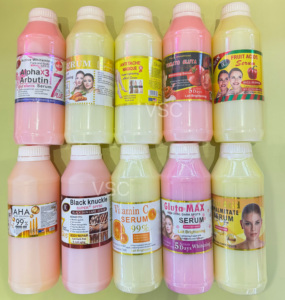 1000ml di siero per la cura della pelle vitamina <span class=keywords><strong>C</strong></span> acido kojico glutatione, che illumina la rimozione delle lentiggini e lo schiarente del siero del viso - Product Image 2