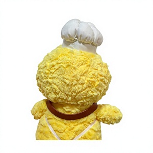 Peluche di Pappagallo/Cigno Professionale con Cappello da Chef, Morbido e Testurizzato, con Grembiule a Righe, Decorazione per Cucina, Regalo - Product Image 4
