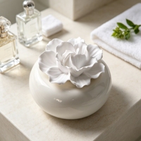 Diffuseur de parfum d'ambiance en cire parfumée, bouteille en céramique de porcelaine faite à la main, diffuseur à bâtonnets d'huiles essentielles pour la maison