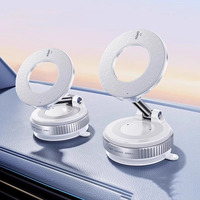 2 Alliage Pliable Aimant Fort Magnétique Support de Téléphone Mur de Bureau Voiture Aspiration Pare-Brise Rotation Réglable Aspirateur Adsorption Moun