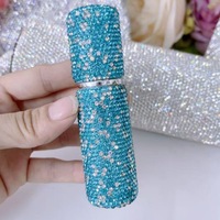 Flacon vaporisateur de parfum de voyage portable en verre cristal brillant et écologique de 10 ml, mini flacon vide à brume fine, 100 pièces