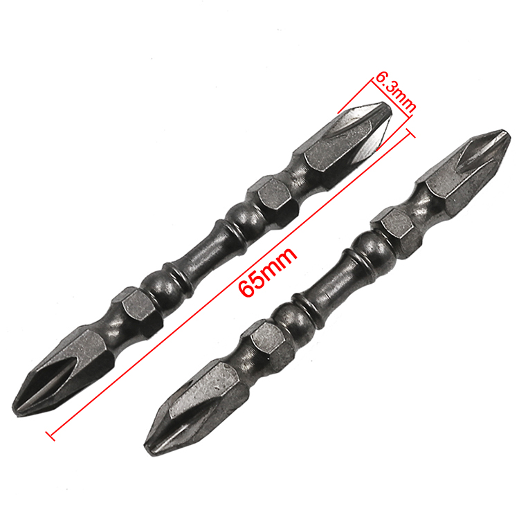 65mmダブルヘッドフィリップス磁気スクリュードライバービット