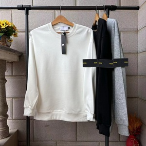 เสื้อสเวตเตอร์มีฮู้ดผ้าฝ้าย 100% สไตล์วินเทจลำลองสำหรับผู้ชาย ทรงปกติ แฟชั่นฤดูใบไม้ร่วงสุดหรู เหมาะสำหรับขายแบบดรอปชิปปิ้ง - Product Image 3