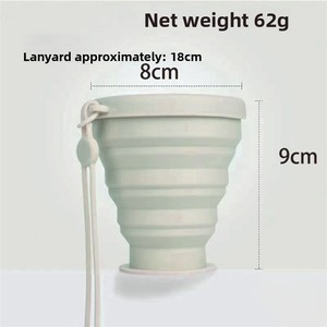 Bouteille d'eau pliable en silicone, qualité alimentaire, portable, pour le sport et le camping - Product Image 2